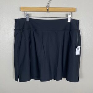 Old Navy Women's XL Powersoft Go-Dry Skort Black Extra High-Rise 2-in-1 NEW